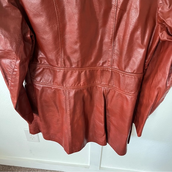 Vintage Garfin Leathers Kirk's Suede Life Women's 14 Leather Trench Coat - Picture 8 of 11